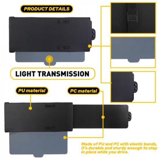 Sun Visor Extender Truck Extension Shield Shade Front Side Anti Window Glare