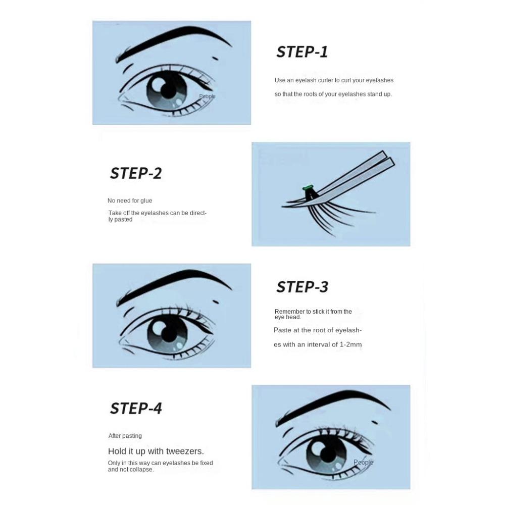 Наращивание ресниц Индивидуальные пучки ресниц DIY Сегментированные ресницы Пучки DIY