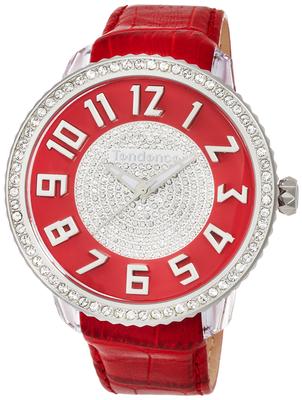 Часы Glam Red Dial Polycarbonate Mineral Glass Quartz Watch TY430144 [Tendence] 48.5MM женские [Товар]