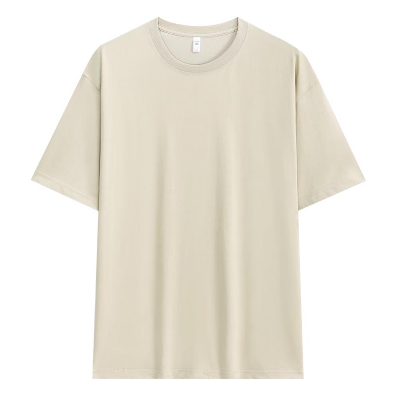 Мужская футболка 210 г Sorona Cool Ice Silk свободного кроя с круглым вырезом, однотонная, повседневная, с коротким рукавом