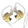 KZ ZSN Pro X Earphones Buds 1DD 1BA Deep Bass Stereo Sound Hybrid Technology In-ear (With Microphone, Gold)
