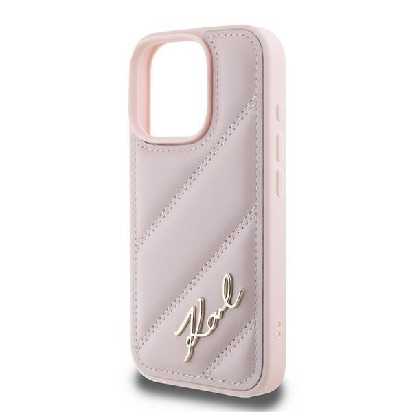 Karl Lagerfeld Klhcp16Xpqdsmgp Iphone 16 Pro Max 6.9 Różowy/Pink Hardcase Quilted Signature