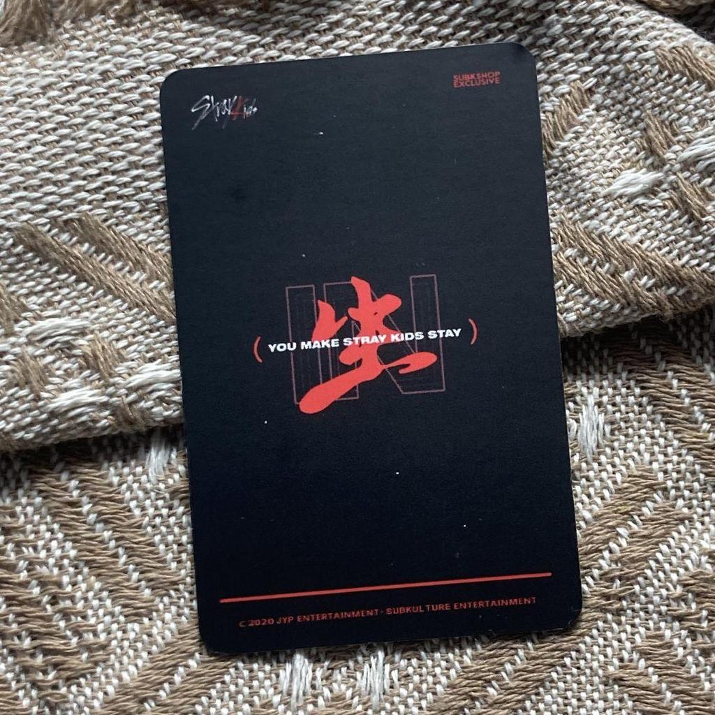 [Б/У] Stray Kids Бан Чан в raw subk shop SKZ торговые карточки