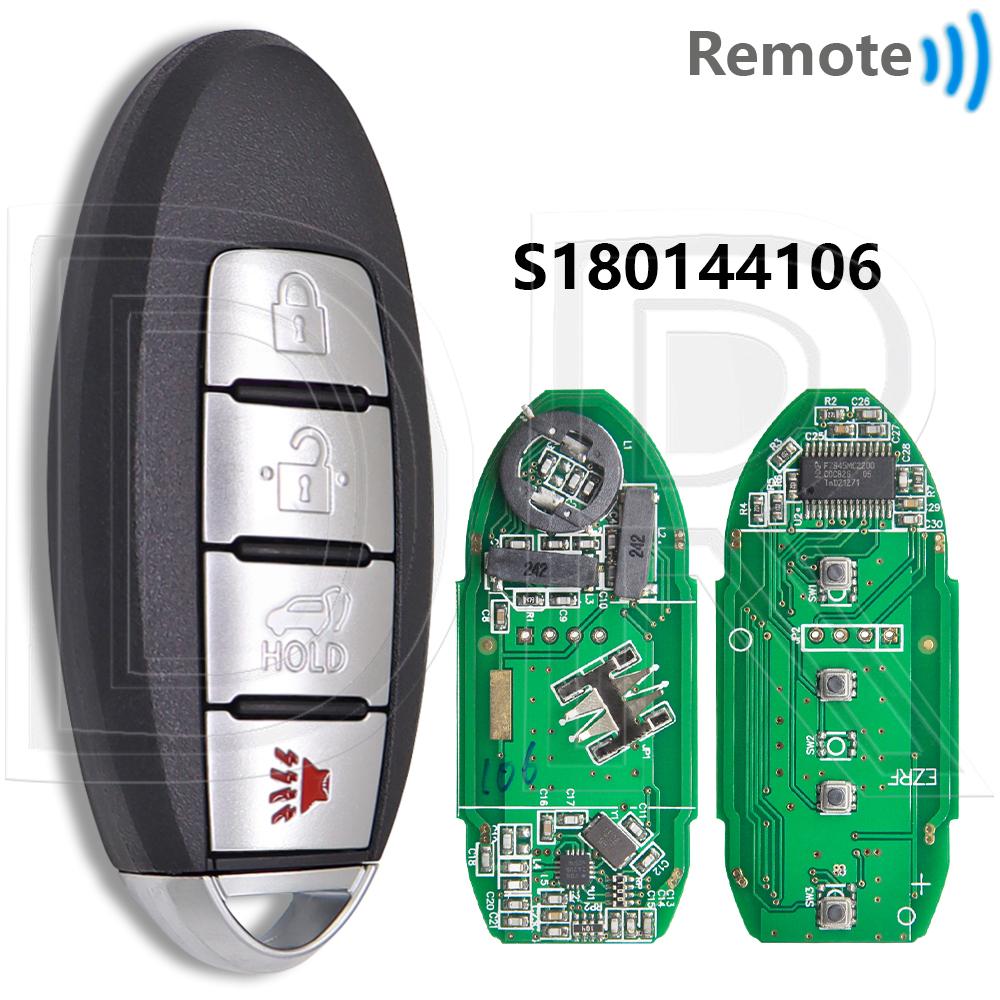 Great 4A Chip 433MHz S180144102/104/105/106 Proximity Car Remote Control Key For Nissan Rogue Qashqai X-Trail 2014 2015 2016