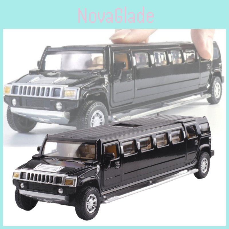 Stunning Alloy H6 132 Scale Model Car With Light Up Features And Pull Back Action