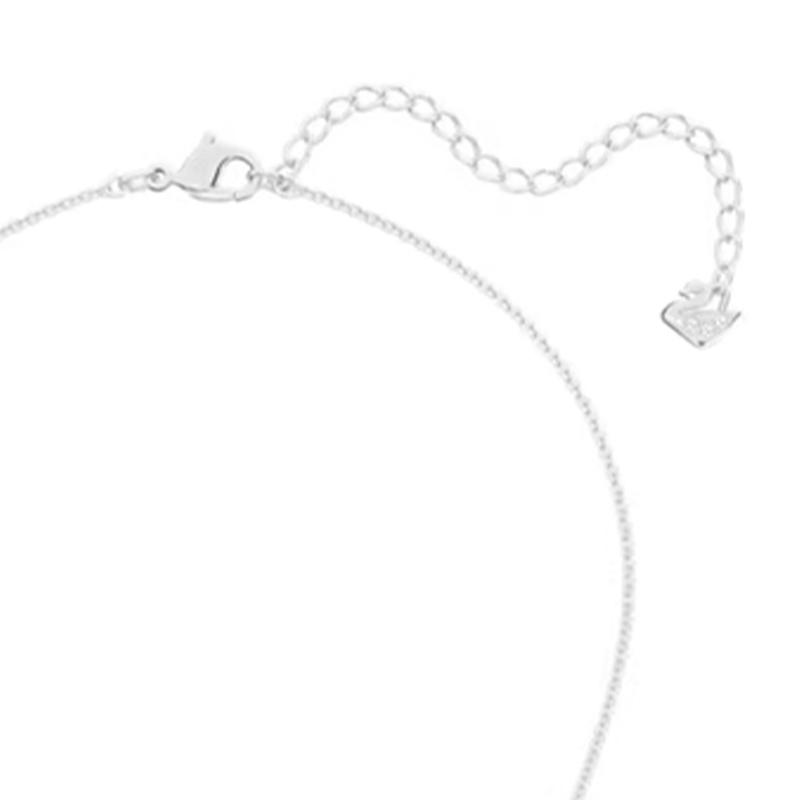 Swarovski Lilia Подвеска Маленькая Бабочка Y-образной формы Имитация Кристалла Покрытие Родий Ожерелье Женское Синий 5662179