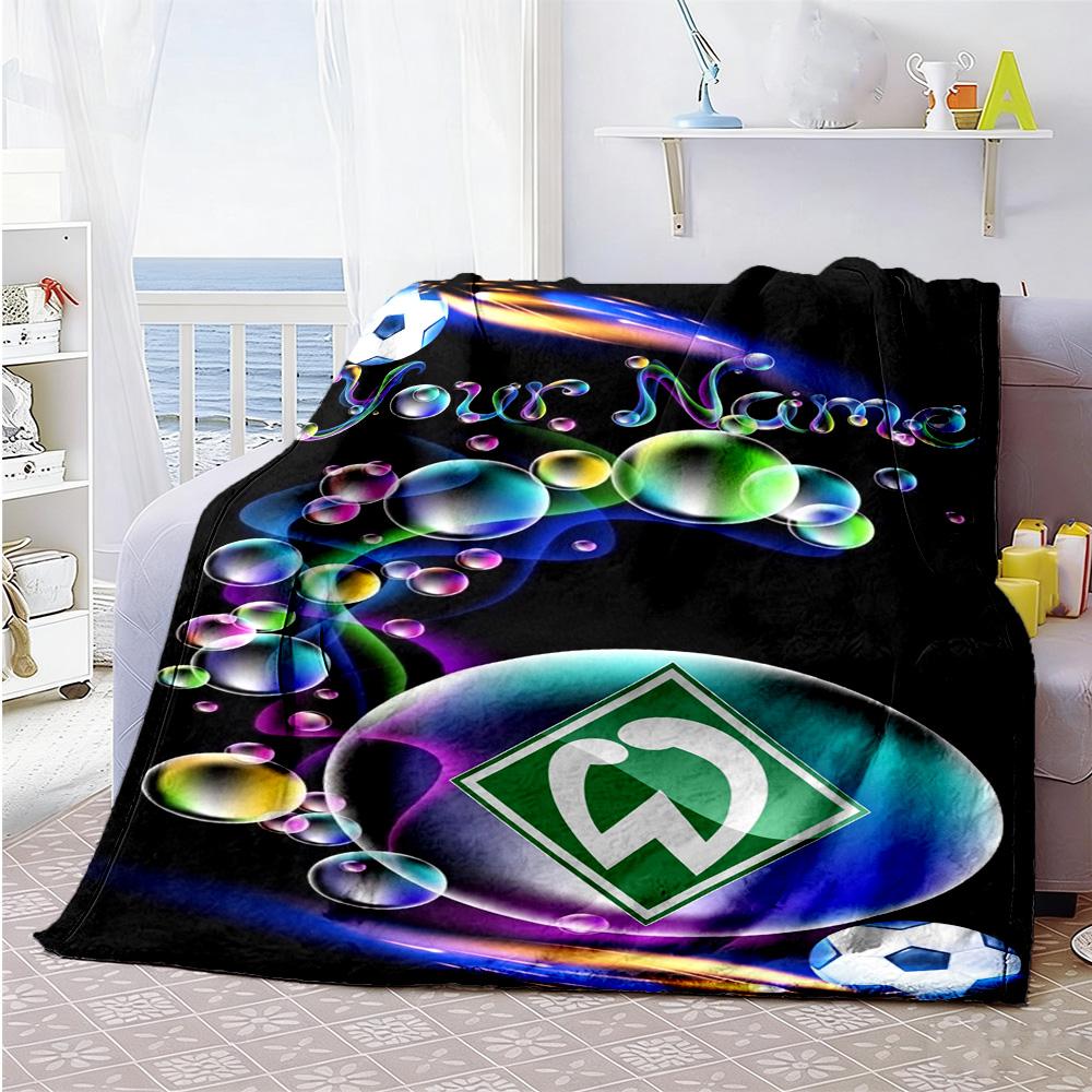 Vfl Wolfsburg Personalized Text Blanket Multipurpose Personalized Blanket Soft Warm Cozy Perfect For Bedding Sofa Chair Nap Four Seasons Multipurpose