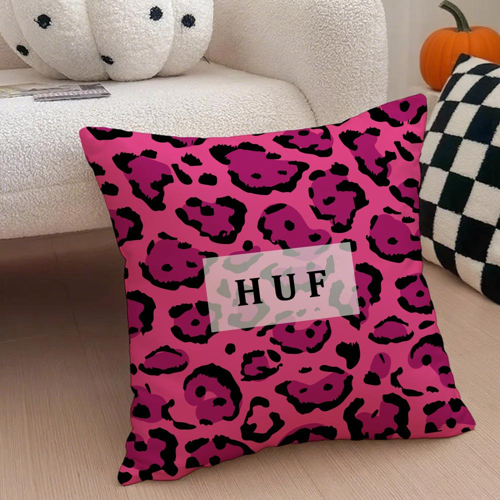 Skate American Fashion Brand HHUF Cushion Cover Throw Pillow Cover Hidden Button Durable Polyester Chair Cushion