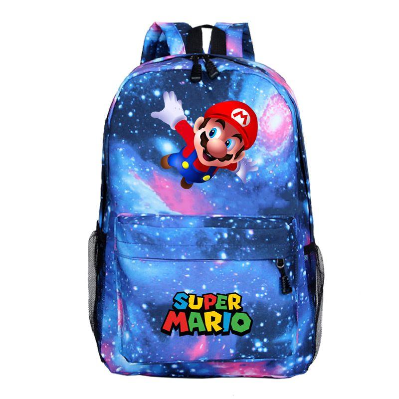 Школьный рюкзак Super Mario для детей, большая вместимость, из прочного материала