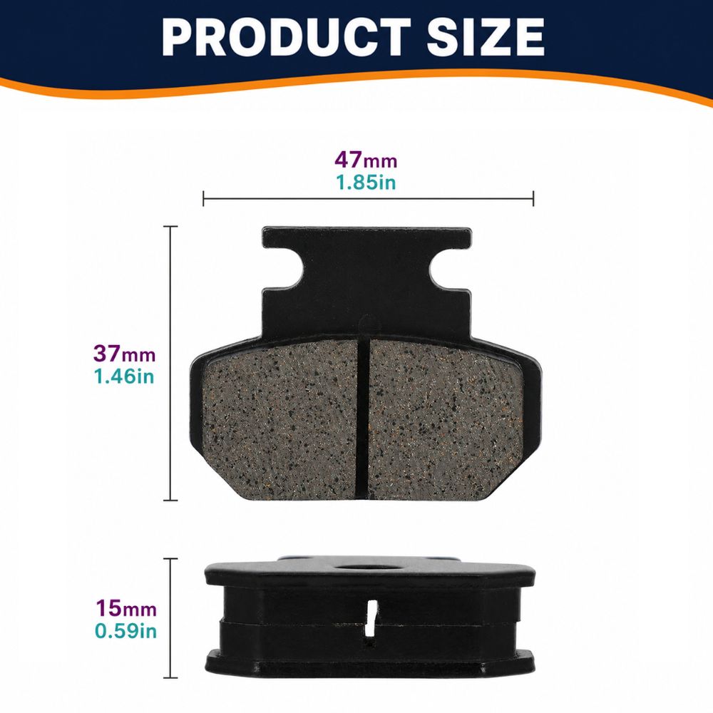 2 Pair Metal Electric Dirt Bike Brake Pads for Tuttio soleil 01 electric dirt bike