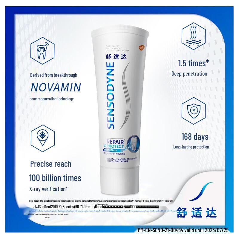 Набор зубных паст Sensodyne Свежая мята и Профессиональное восстановление