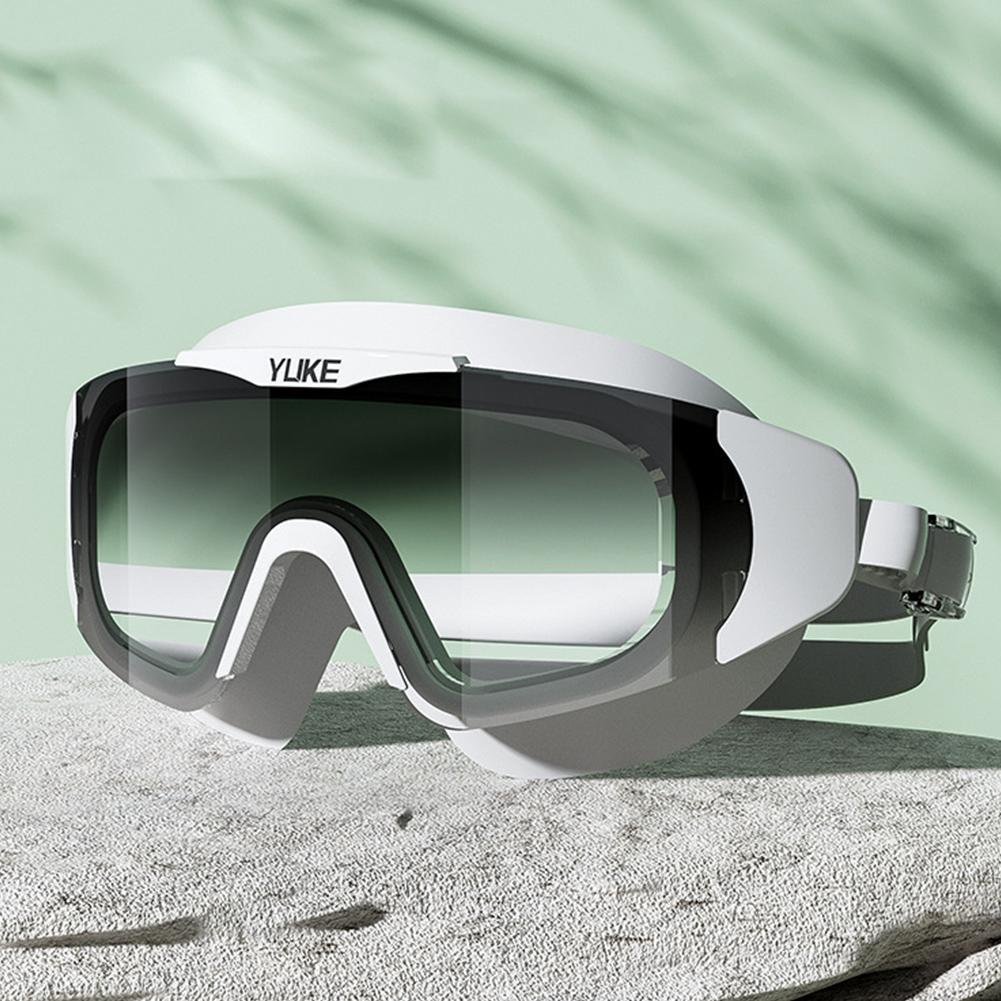 Очки для плавания профессиональные силиконовые водонепроницаемые HD с градиентными линзами и защитой от запотевания, взрослые