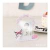 Sanrio Kuromi Cheki Stand (Enjoy Idol) 950220 Acrylic Stand with Heart-Shaped Hole on Back Frame