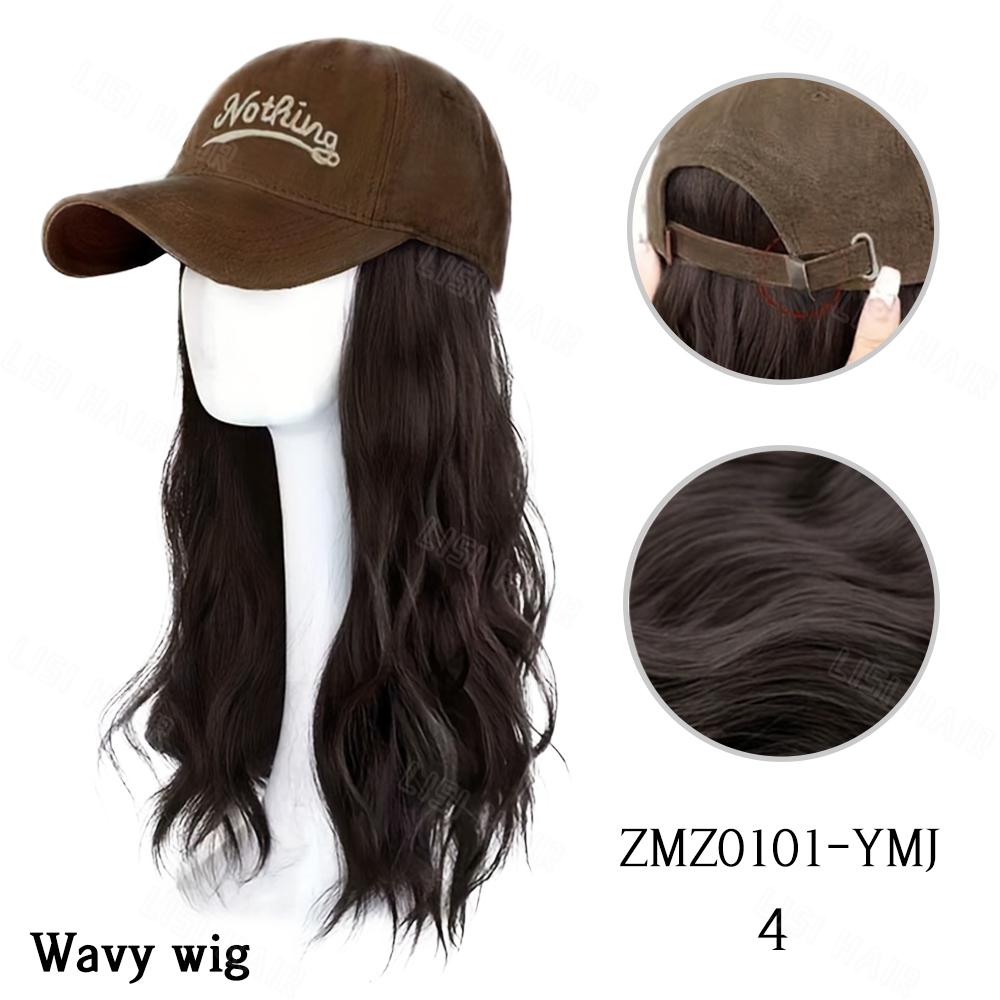 MERISIHAIR Синтетический парик шляпы Длинный прямой парик для женщин Парик Дружественный термостойкий для ежедневного использования