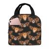 Cartoon Eye Bat Pattern Insulated Lunch Bag for Women Office Cooler Thermal Food Box Tote Portable Lunch Boxes Container