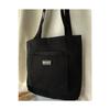 Women's Black Soft Fabric Arm And Shoulder Strap School Beach Briefcase Notebook Daily Large Sports Bag