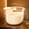 Контейнер для риса Прозрачный контейнер для хранения риса Герметичное ведро для риса для сухих продуктов Зерна Мука Соя Настольный