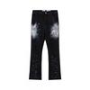 GALLER Graffiti Distressed Jeans Unisex Casual Straight Leg Denim Pants