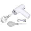 Electric Egg Beater Cordless Hand Mixer Handheld Egg Whisk for Cream Salad Dressing White