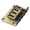 4 String Guitar Bridge Ukulele Bass Metal Bridge Replacement for Stringed Instruments Bronze Color