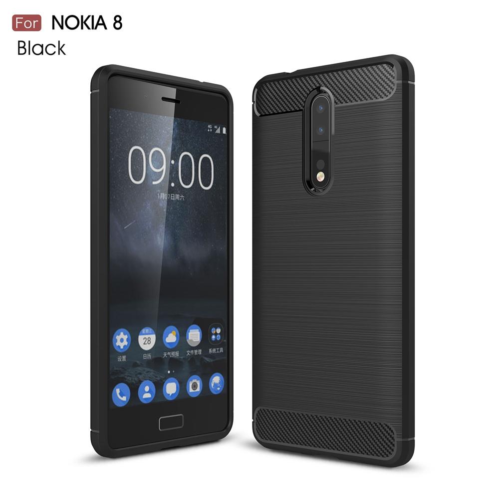 Чехол из углеродного волокна для Nokia 8 TA-1004, силиконовый мягкий чехол для Nokia 6.1, для Nokia 7 Plus 2.1 3.1 5.1 6 2018 7Plus