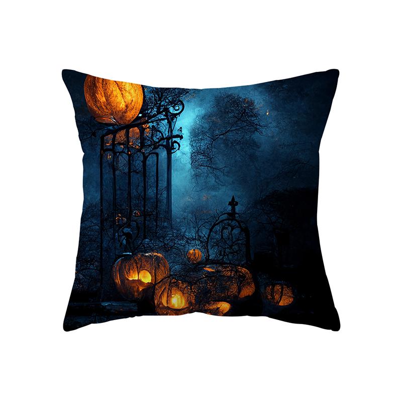 Ужас Хэллоуин летучая мышь тыква с принтом наволочка для дома, гостиной, украшения дивана, полиэстеровая подушка, наволочка