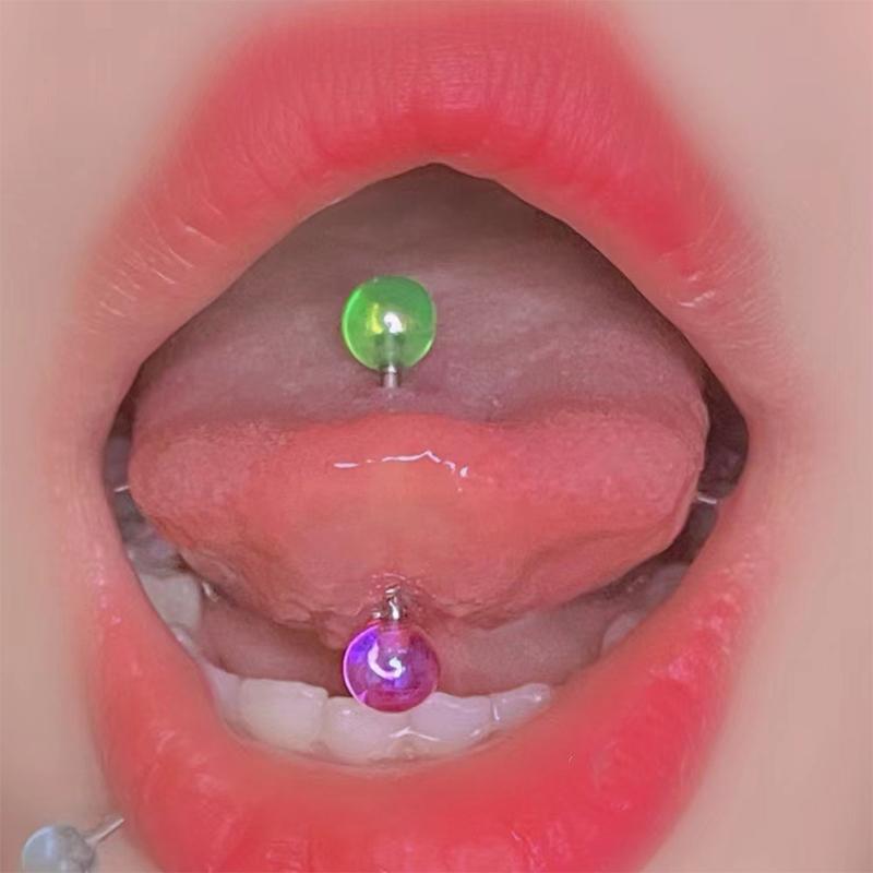 Titanium Steel Colorful Tongue Nails Piercing Body Studs Piercing Body Jewelry
