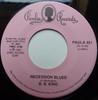 7-дюймовая пластинка BB. КИНГ , ТИ-БОУН УОКЕР - Recession Blues/No Do Right PAULA451 Paula Records 1981 US Блюз