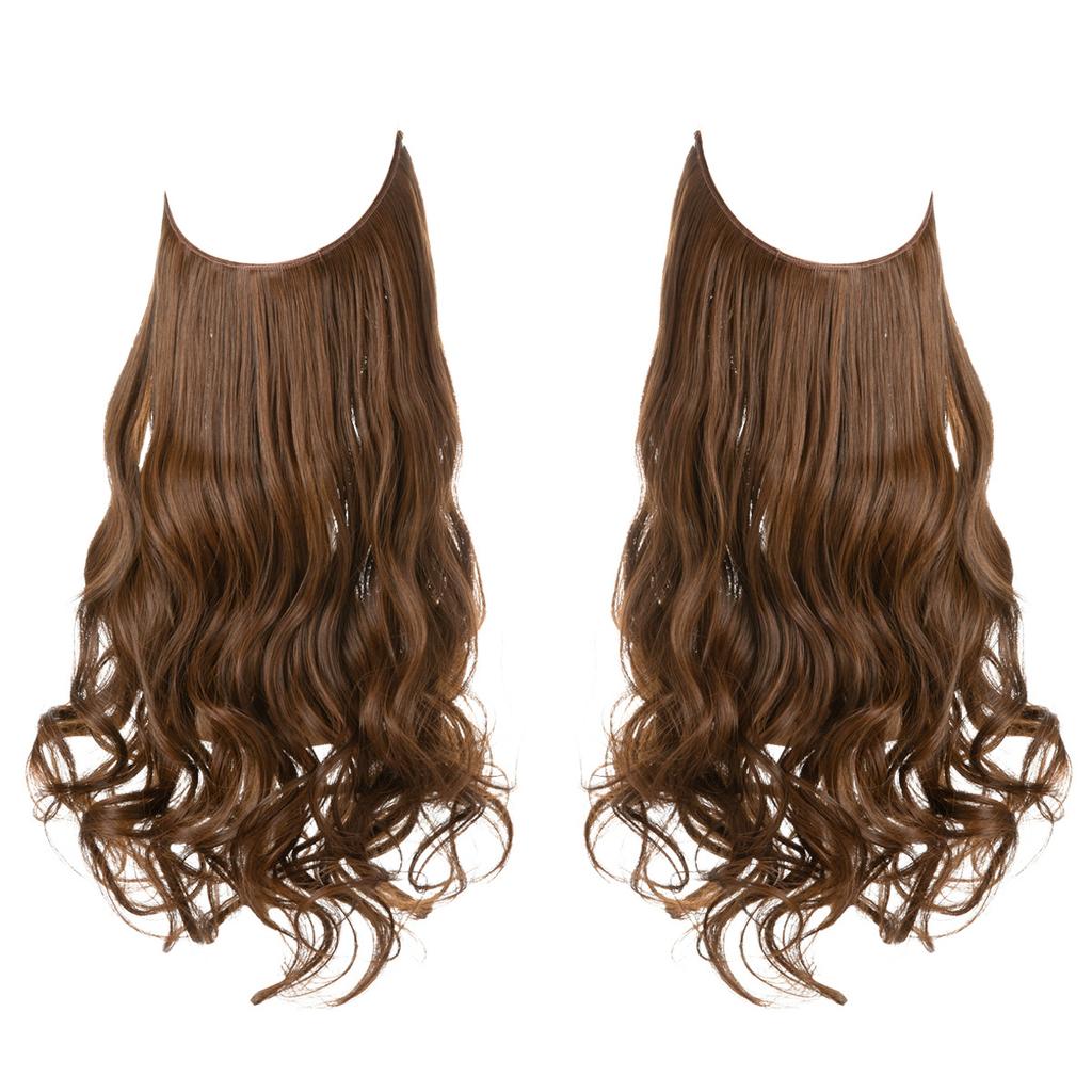 Wigs Have A Large Amount Of Hair, U-Shaped Hair Extensions, Women'S Fishing Line Wigs, Invisible Natural Long Curly Hair