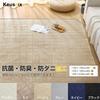 Keusnix Quilted Washable 135 X 185 Cm Tatami Odor Soft and Fluffy Flannel Compatible with Underfloor Heating and Hot Solid Beige Rug, Non-Slip, Rug,