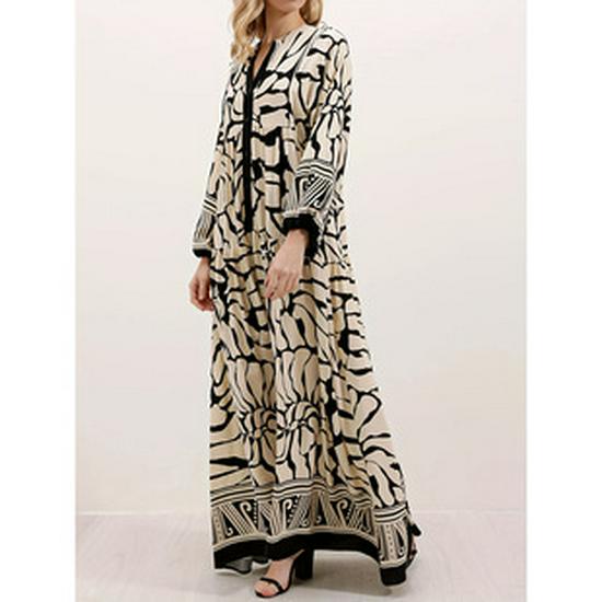 Женское длинное платье-халат для путешествий по Ближнему Востоку и Индонезии