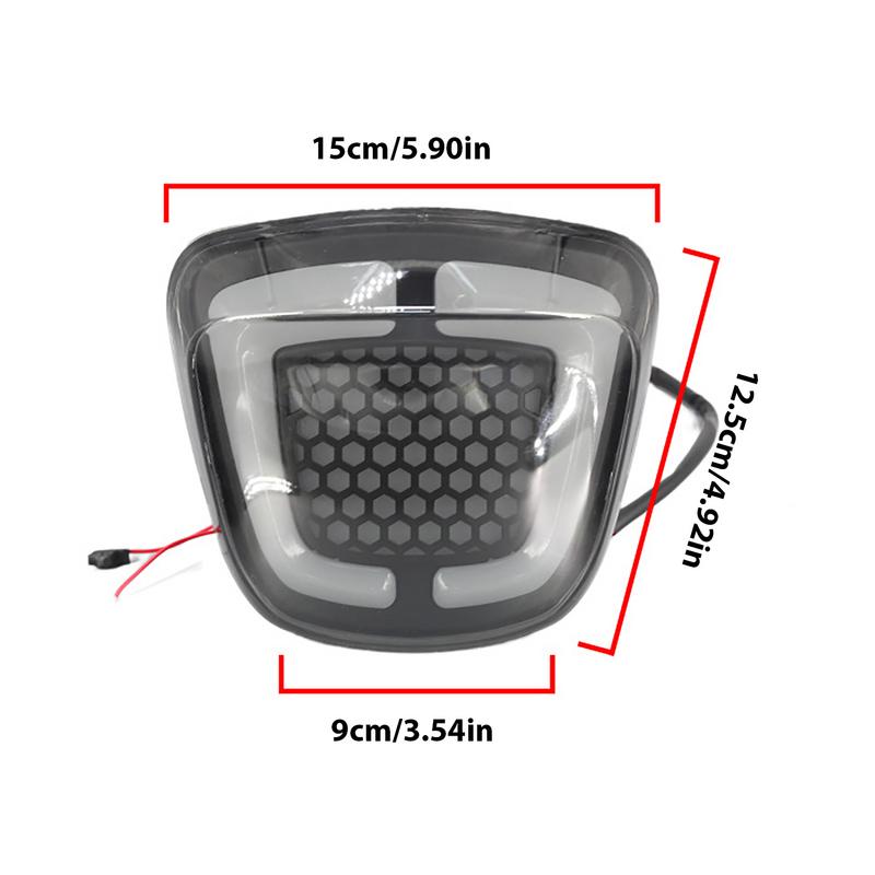 Задний фонарь для мотоцикла, интегрированный дальний свет и стоп-сигнал с поворотным фонарем для модифицированных интегрированных задних фонарей для мотоцикла