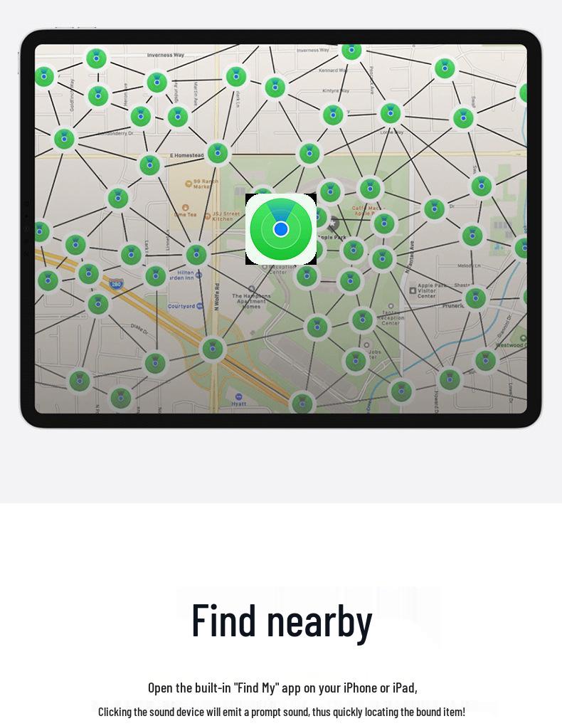 Силиконовый брелок для Android AirTags и iOS Apple Trackers - Мини-локатор против потери