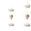Rattan Air Balloon Baby Mobile for Crib,Decor,Hanging,Handcrafted Toy Woven Pendant Cloud