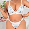 Plus Size Sexy Lingerie Set European and American Sexy Nightdress Sexy Bra Set