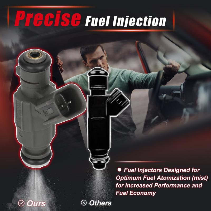 6PCS New Fuel Injectors For Jaguar S-Type 3.0L 2000 2001 2002 2003 2004 2005 2006 2007 0280155863