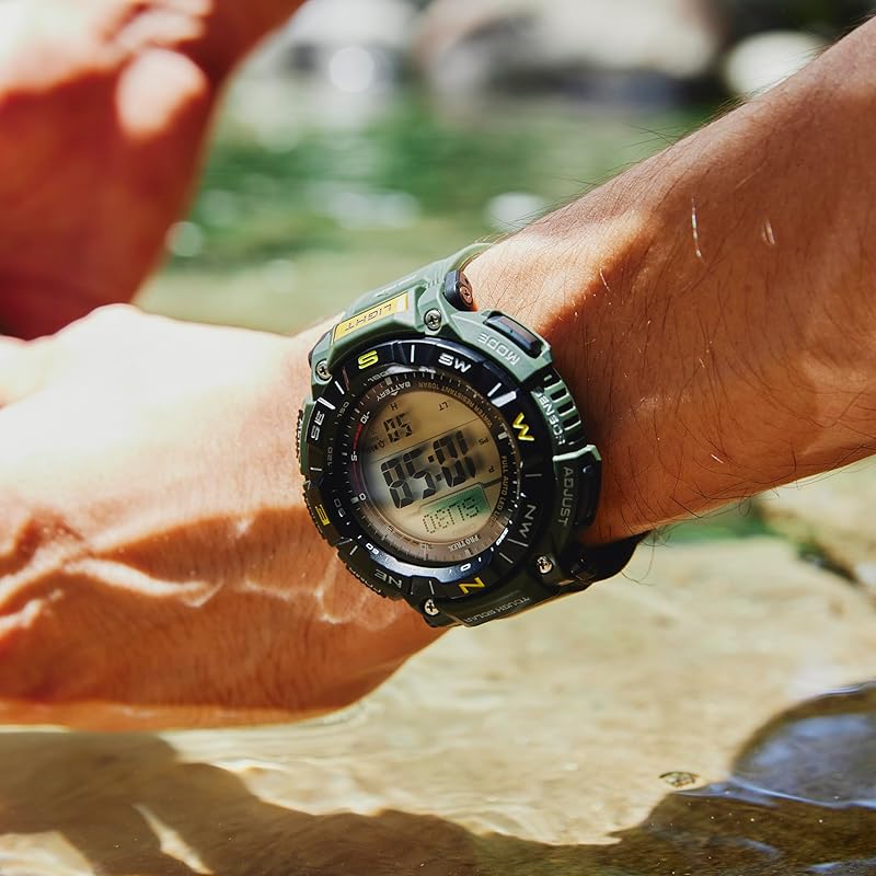 Солнечные часы Casio Pro Trek Climber Line, Сделаны из биомассы, PRG-340-3JF, Мужские хаки, Оригинальный японский продукт