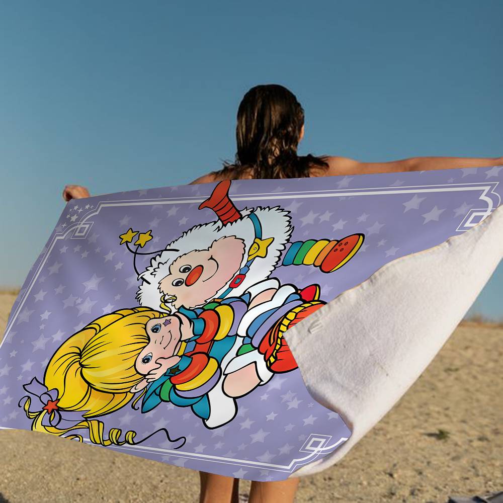 Rainbow Brite Red Butler TV Anime Beach Swimming Towel Soft Absorbent Washcloth Children's Gifts For Kids Travel Camping Gym