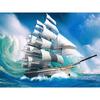 Full 5D Diy Diamond Painting White Sailing Boat Diamond Embroidery Cross Stitch Home Decor Handmade