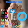 Colorful Silicone Key Caps Suitable For Easy Identification And Protective Of Front Door Key In Round And Square Styles