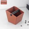 Dump Bin Bucket Anti Slip Espresso Coffee Grounds Container Coffee Knock Box Powder Beveled Coffee Grind Bin Waste Bar