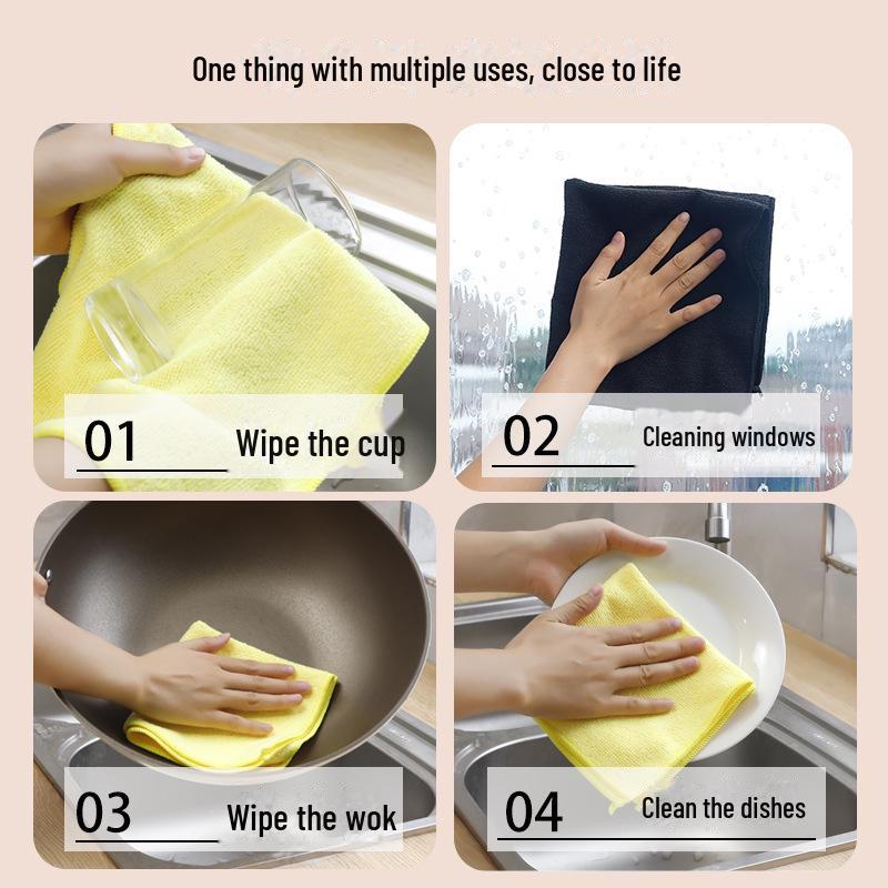 Многофункциональное полотенце из микрофибры для чистки стекла и поверхностей
