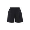 Unstoppable Solid Fleece Pleated Training Shorts Women Bottoms Black 1382764-001