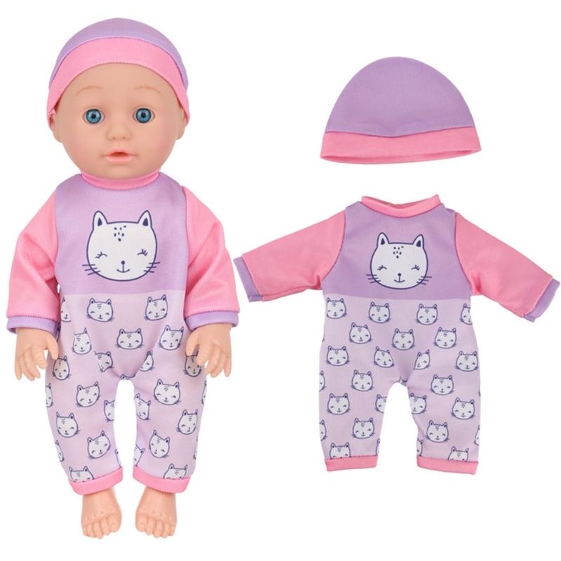 30cm Soft Vinyls Reborns Figurine Toy For Preschool with Life Like Design Imaginative Play Companion Doll for Toddler
