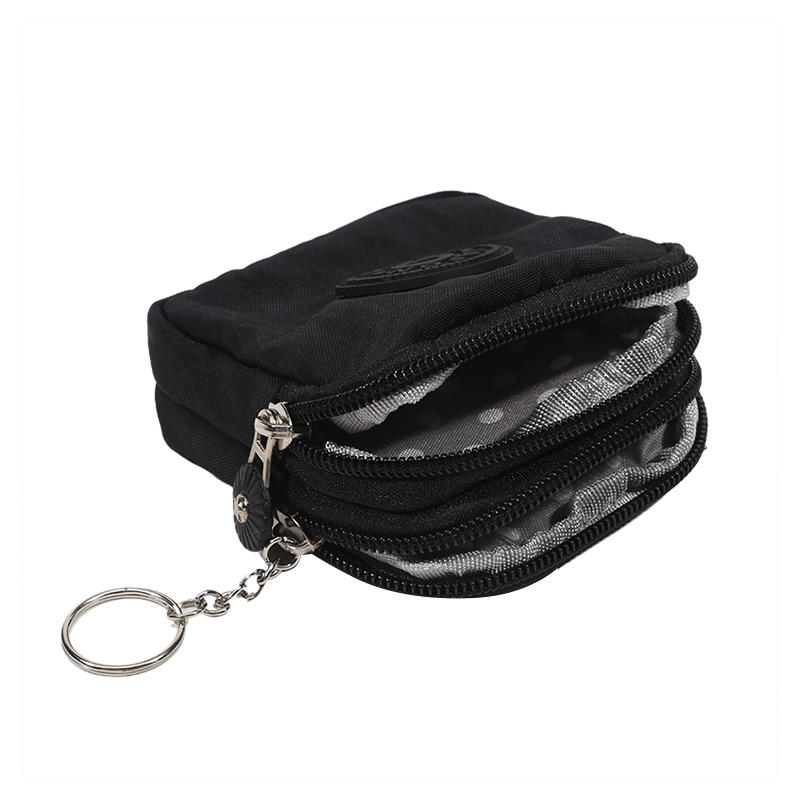 Дорожный кошелек для монет Стеганый держатель для ID Ключница Кошелек для монет Многофункциональный держатель для карт Портативный Водонепроницаемый Кошелек для повседневного использования
