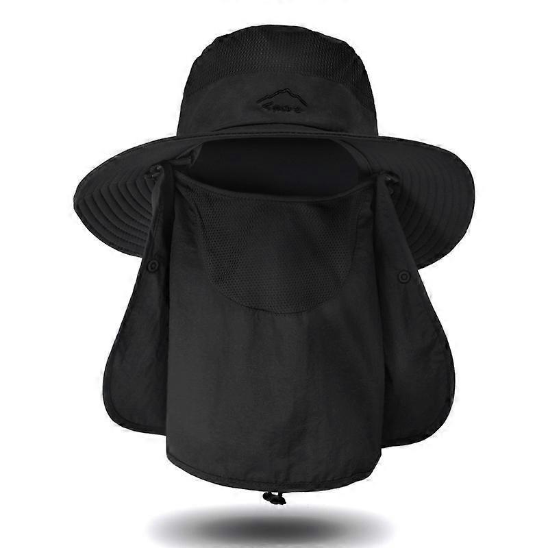 Fisherman Hat Men's Sun Hat Outdoor Quick-Drying Sun Hat Fishing Breathable Sun Hat Women's Face Hat