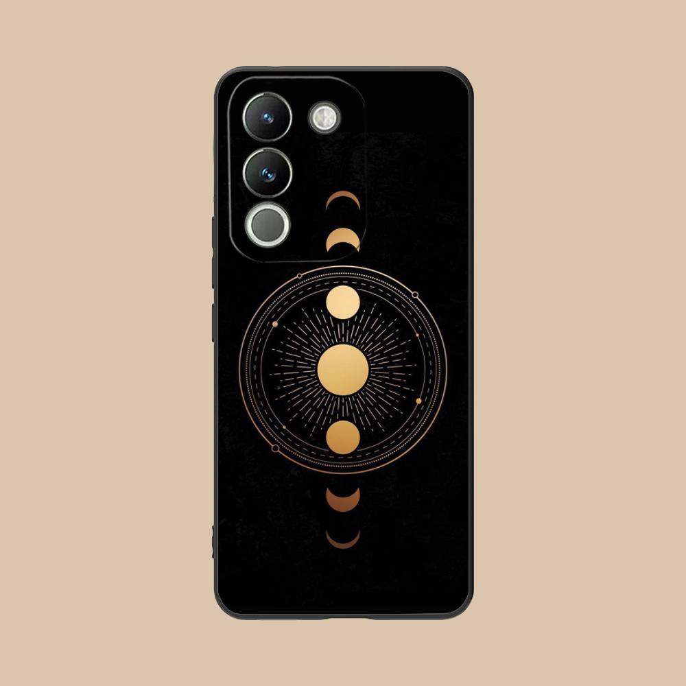 Чехол для мобильного телефона 'Солнце Луна' для VIVO Y77 76 75 74 73 72 58 56 55 51 50 38 36 Y19 Y18 Y03 Y01 5G Цветной печатный чехол