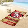 Name Custom SF 49ers Print Beach Towel, Large Soft Quick Dry Towel for Beach Camping Swimming