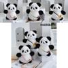 Charming Plush Flower Panda Keychain Bag Doll Soft Animal Toy For Childrens Play