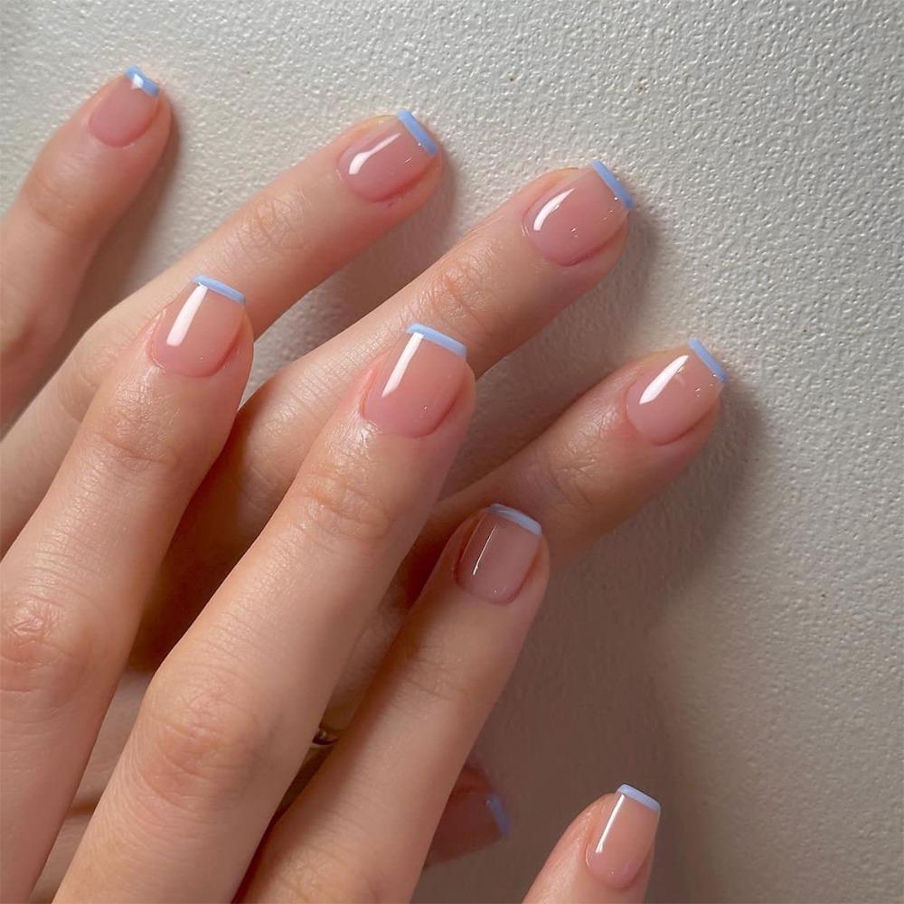 Wearable Manicure Ballerina False Nail Square Head Nail Tips Waterproof Press On Nails Girl